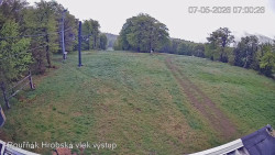 Vrchol Bouřňák, pohled na jih