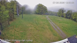Vrchol Bouřňák, pohled na jih