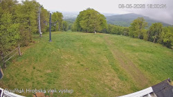 Vrchol Bouřňák, pohled na jih