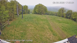 Vrchol Bouřňák, pohled na jih