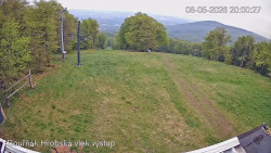 Vrchol Bouřňák, pohled na jih