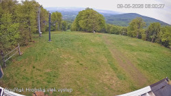 Vrchol Bouřňák, pohled na jih