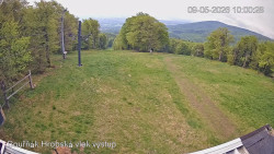 Vrchol Bouřňák, pohled na jih