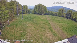 Vrchol Bouřňák, pohled na jih