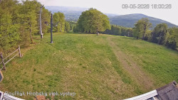 Vrchol Bouřňák, pohled na jih