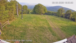 Vrchol Bouřňák, pohled na jih