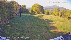 Vrchol Bouřňák, pohled na jih
