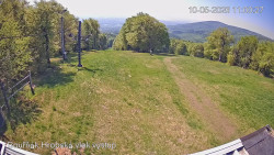 Vrchol Bouřňák, pohled na jih