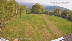 Vrchol Bouřňák, pohled na jih