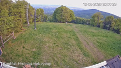Vrchol Bouřňák, pohled na jih