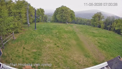 Vrchol Bouřňák, pohled na jih
