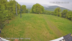 Vrchol Bouřňák, pohled na jih