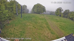 Vrchol Bouřňák, pohled na jih