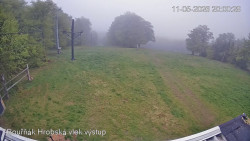 Vrchol Bouřňák, pohled na jih