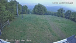 Vrchol Bouřňák, pohled na jih