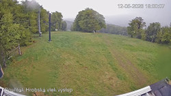 Vrchol Bouřňák, pohled na jih