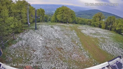 Vrchol Bouřňák, pohled na jih