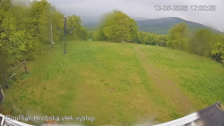 Vrchol Bouřňák, pohled na jih