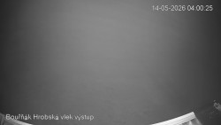 Vrchol Bouřňák, pohled na jih