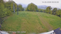 Vrchol Bouřňák, pohled na jih