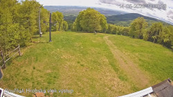 Vrchol Bouřňák, pohled na jih