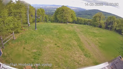 Vrchol Bouřňák, pohled na jih