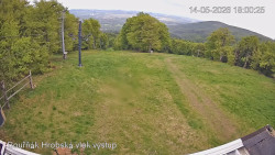 Vrchol Bouřňák, pohled na jih