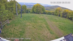 Vrchol Bouřňák, pohled na jih