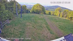 Vrchol Bouřňák, pohled na jih