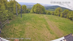 Vrchol Bouřňák, pohled na jih