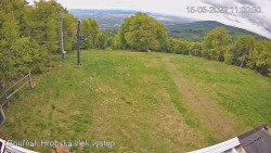 Vrchol Bouřňák, pohled na jih