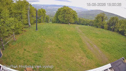 Vrchol Bouřňák, pohled na jih