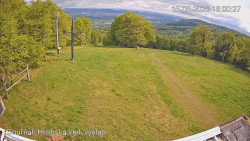 Vrchol Bouřňák, pohled na jih