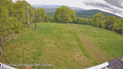 Vrchol Bouřňák, pohled na jih
