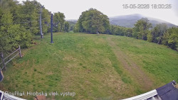 Vrchol Bouřňák, pohled na jih