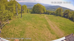 Vrchol Bouřňák, pohled na jih