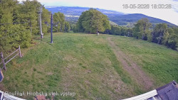 Vrchol Bouřňák, pohled na jih