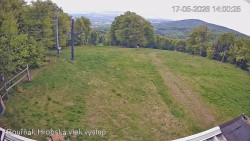 Vrchol Bouřňák, pohled na jih