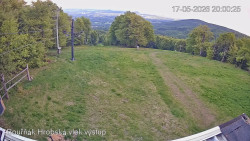 Vrchol Bouřňák, pohled na jih