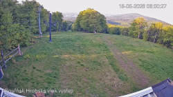 Vrchol Bouřňák, pohled na jih