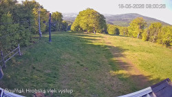 Vrchol Bouřňák, pohled na jih