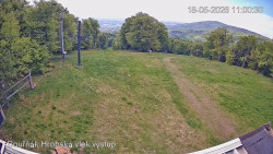 Vrchol Bouřňák, pohled na jih