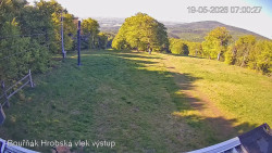Vrchol Bouřňák, pohled na jih