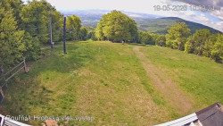 Vrchol Bouřňák, pohled na jih
