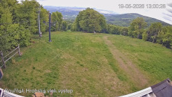 Vrchol Bouřňák, pohled na jih