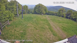 Vrchol Bouřňák, pohled na jih