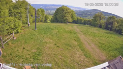 Vrchol Bouřňák, pohled na jih