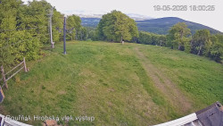 Vrchol Bouřňák, pohled na jih