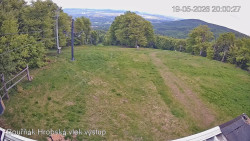 Vrchol Bouřňák, pohled na jih