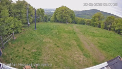 Vrchol Bouřňák, pohled na jih